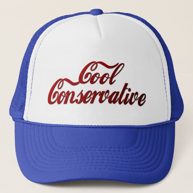 Cool Conservative Classic Look Trucker Hat (Front)