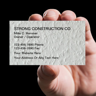 Cool Construction Business Cards
