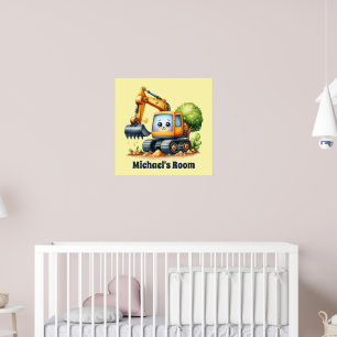 Cool Construction lovers add name Poster