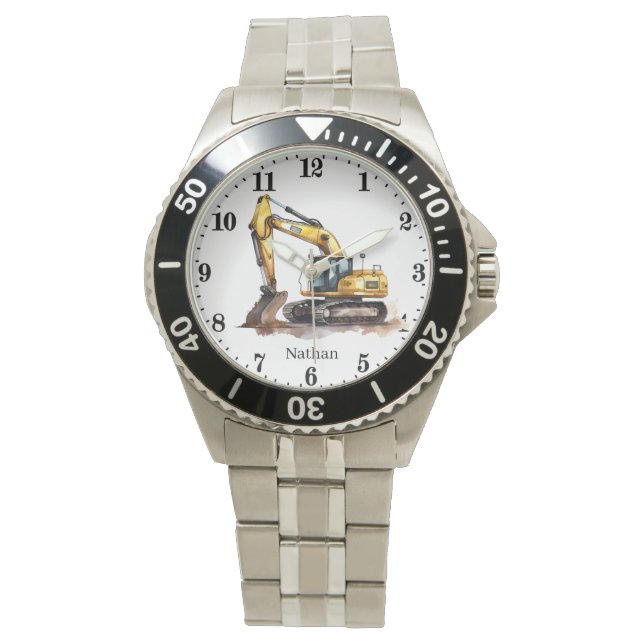 Cool Construction workers men Watch (Front)