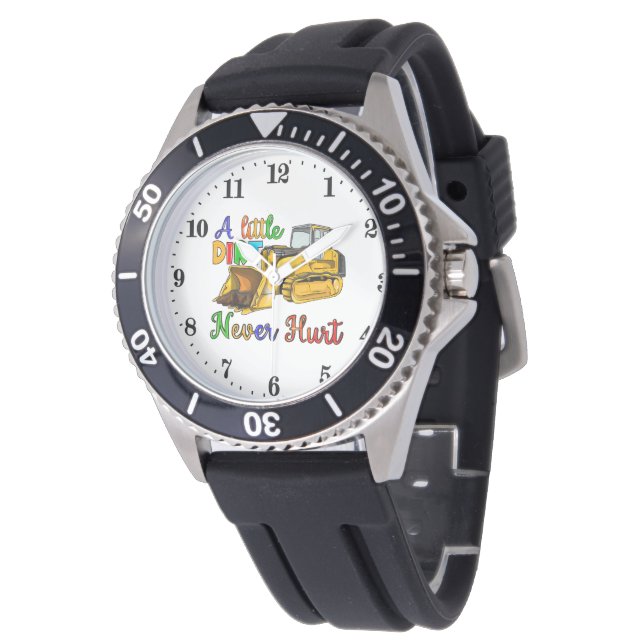 Cool Construction workers word art  Watch (Angled)