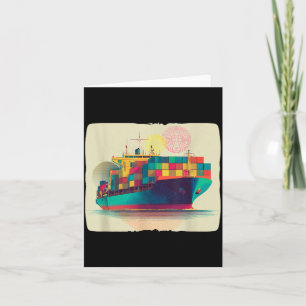 Cool Container Ship Costume for Logistics and Card