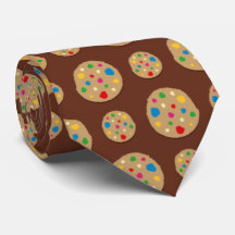 cool cookie pattern Bakery neck tie