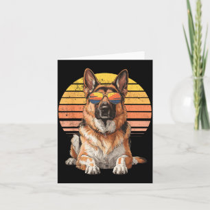 Cool Cool German Shepherd Mom Dad Gift Vintage Dog Card