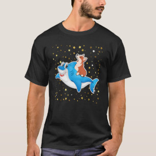 Cool Corgi Dog Space Galaxy Jawsome Design T-Shirt