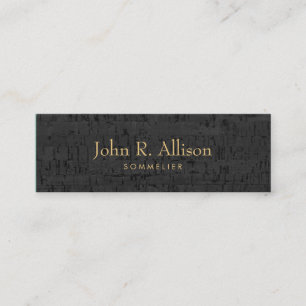 Cool Cork Sommelier Wine Expert Mini Business Card