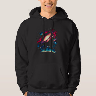 Cool Cosmic Sable Antelope Galaxy Graphic Space Ar Hoodie