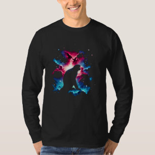 Cool Cosmic Siamang Monkey Galaxy Graphic Space Ar T-Shirt