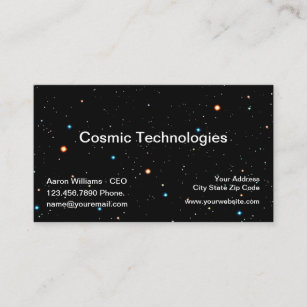 Cool Cosmic Space Technology Business Card