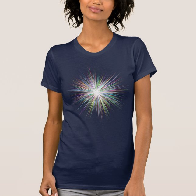 Cool Cosmic Star Burst T-Shirt (Front)