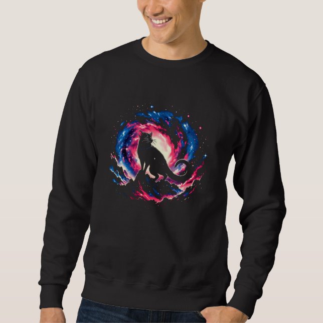 Cool Cosmic Tasmanian Devil Galaxy Graphic Space A Sweatshirt (Front)