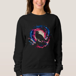 Cool Cosmic Tasmanian Devil Galaxy Graphic Space A Sweatshirt