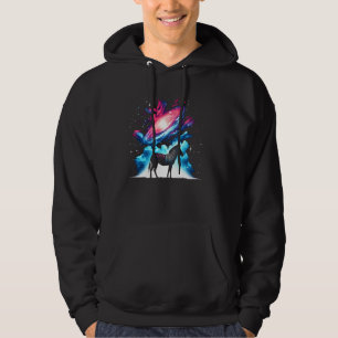 Cool Cosmic Zebra Galaxy Graphic Space Art Hoodie