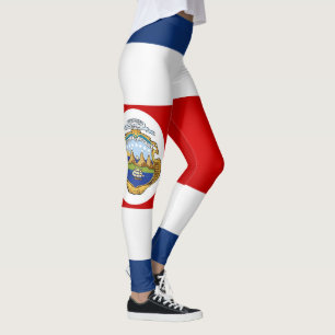 Cool Costa Rica Flag Fashion Leggings