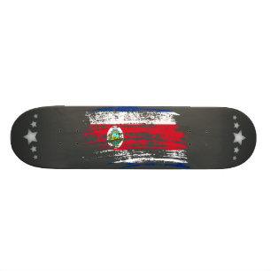 Cool Costa Rican flag design Skateboard