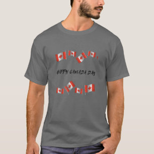 Cool Country Celebration Canadian Flag Happy Canad T-Shirt