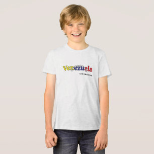 cool country flag customize kid's Venezuelan 1 Tri-Blend Shirt