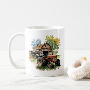 Cool Country tractor add text  Coffee Mug