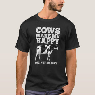 Cool Cow For Men Women Cow Farmer Dairy Cows Farm  T-Shirt