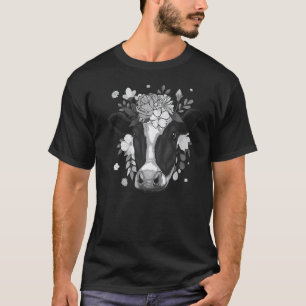Cool Cow For Men Women Dairy Cow Farmer Farming T-Shirt