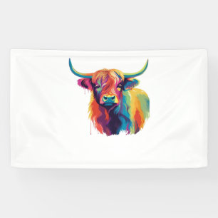 Cool Cow in the Meadow Classic T-Shirt Banner
