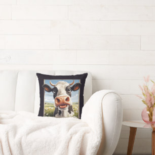 Cool cow lovers farm animal  cushion