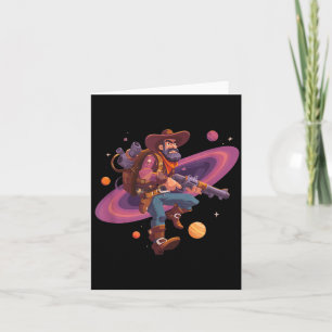 Cool Cowboy in Space Costume for Boys and Girls Card
