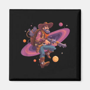 Cool Cowboy in Space Costume for Boys and Girls Magnet