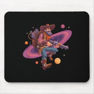 Cool Cowboy in Space Costume for Boys and Girls Mouse Pad