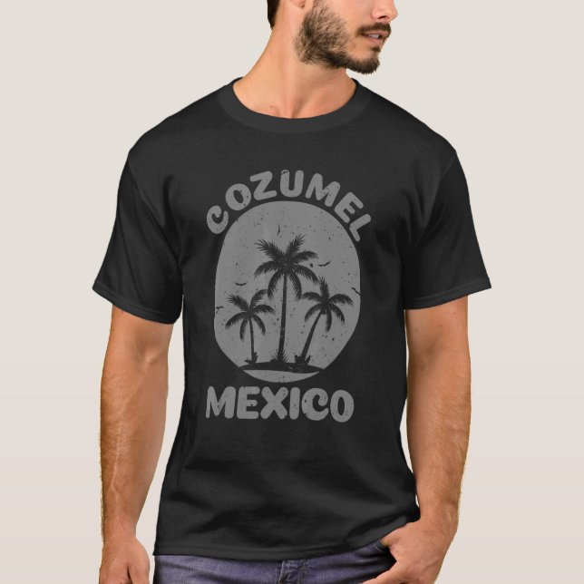 Cool Cozumel For Men Women Cozumel Mexico Beach  2 T-Shirt (Front)