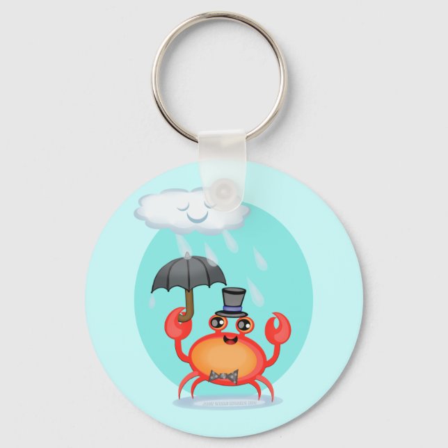 Cool Crab Key Ring (Front)