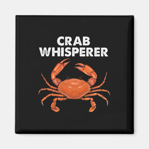 Cool Crab Whisperer Art For Men Women Crabbing Cra Magnet