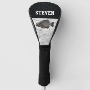 Cool Crappie Name Fishing Panfish Angler Golf Head Cover