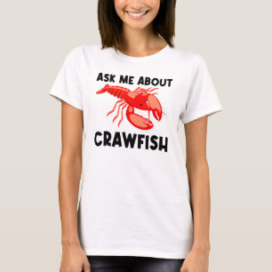 Cool Crawfish Art For Men Women Lobster Crawdad Bo T-Shirt