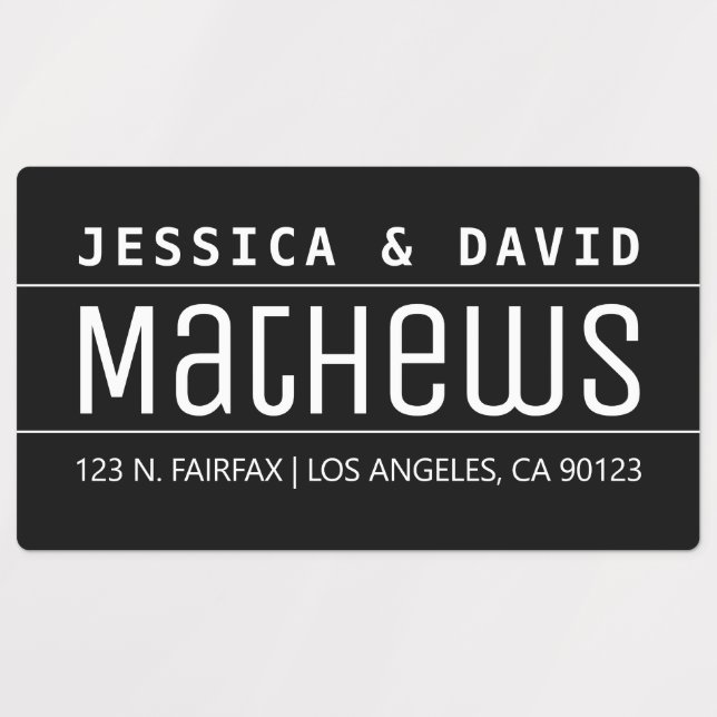 Cool Creative Stylish Black & White Waterproof (Design 1)