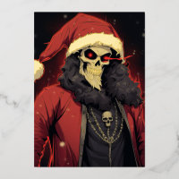 Cool Creepy Anime Cartoon Santa Skull Zombie Demon