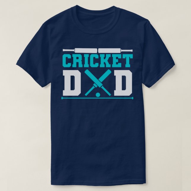 Cool Cricket Dad For Cricket Sports Lover  T-Shirt (Design Front)