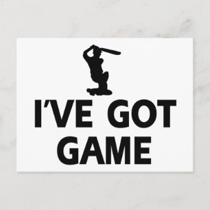 cool cricket designs postcard