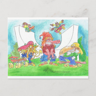 Cool critters. postcard