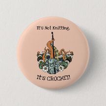 Cool Crochet Button Pin