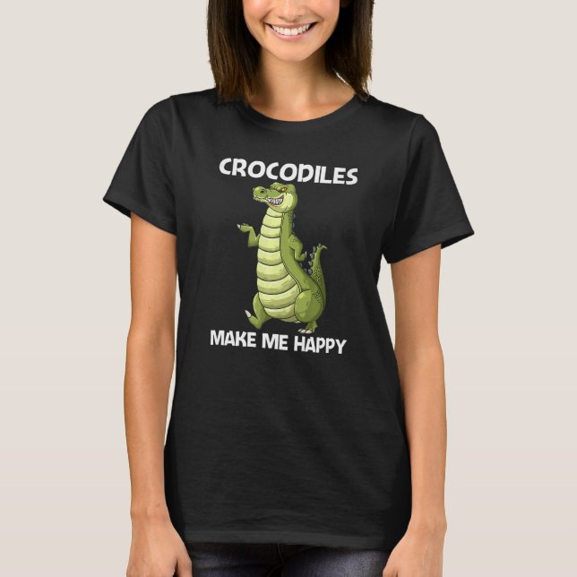 Cool Crocodile For Men Women Alligator Reptile Ani T-Shirt (Front)