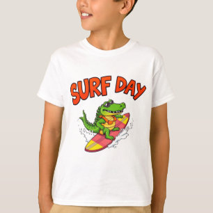 Cool Crocodile– Fun Summer Beach Art T-Shirt