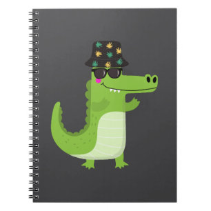 Cool Crocodile with Sunglasses   Notebook