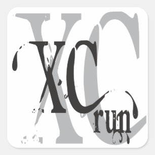 Cool Cross Country Running XC Stickers