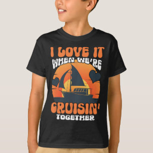 Cool Cruise Art Cruise Ship Couple Family Vacation T-Shirt