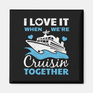 Cool Cruise Art Men Women Cruise Ship Couple Famil Magnet