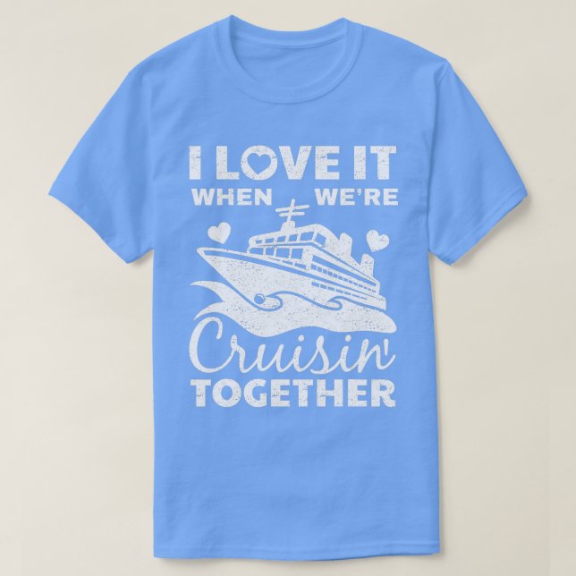 Cool Cruise Art Men Women Cruise Ship Couple Famil T-Shirt (Design Front)