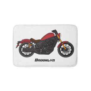 Cool cruiser style motorcycle bath mat