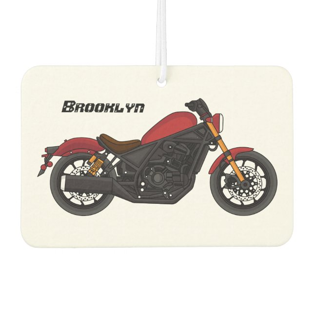 Cool cruiser style motorcycle car air freshener (Front)