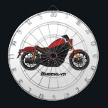 Cool cruiser style motorcycle dartboard<br><div class="desc">Cruise the open road with this cool motorcycle.</div>